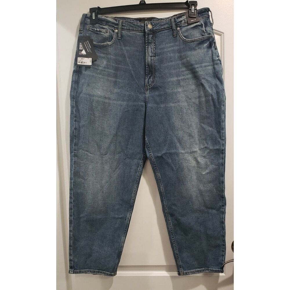 Silver Jeans High Rise Tapered Leg Mom Jeans Size‎ 18Wx27 - NWT